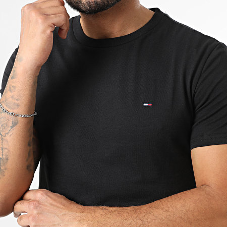 Tommy Jeans - Lot De 2 Tee Shirts Jersey 0687 Noir Vert Kaki