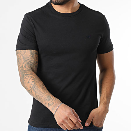 Tommy Jeans - Lot De 2 Tee Shirts Jersey 0687 Noir Vert Kaki