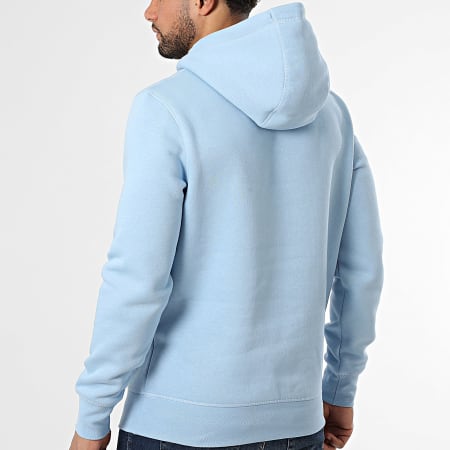 Tommy Hilfiger - Sweat Capuche Tommy Logo 1599 Bleu Clair