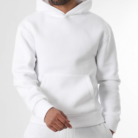 LBO - Sweat Capuche 4071 Blanc