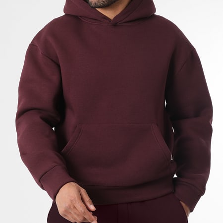LBO - Sweat Capuche 4075 Bordeaux
