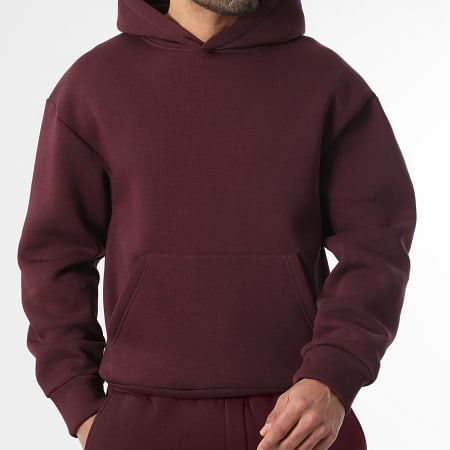 LBO - Sweat Capuche 4075 Bordeaux