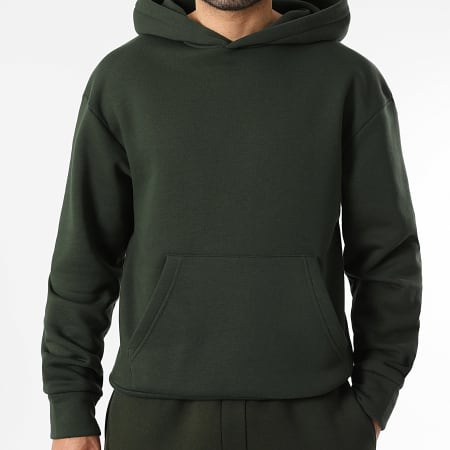 LBO - Sweat Capuche 4077 Vert Kaki Foncé