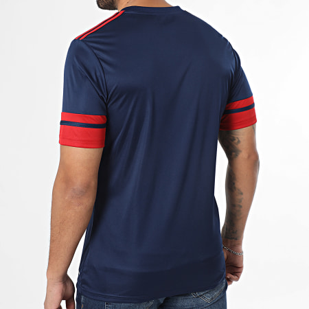 Adidas Sportswear - Tee Shirt Squa 25 JG5833 Bleu Marine Rouge