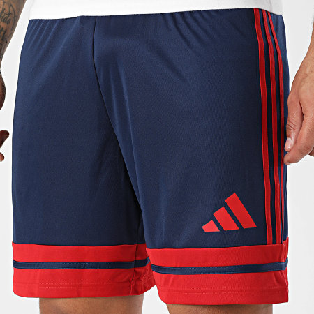 Adidas Sportswear - Short Jogging Squa 25 JH3408 Bleu Marine Bordeaux