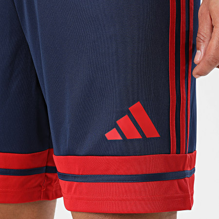 Adidas Sportswear - Short Jogging Squa 25 JH3408 Bleu Marine Bordeaux