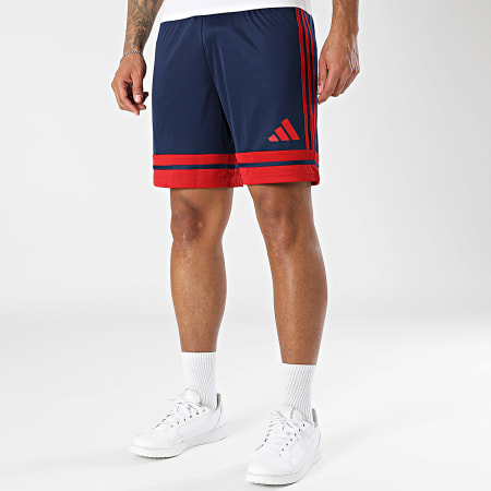 Adidas Sportswear - Short Jogging Squa 25 JH3408 Bleu Marine Bordeaux