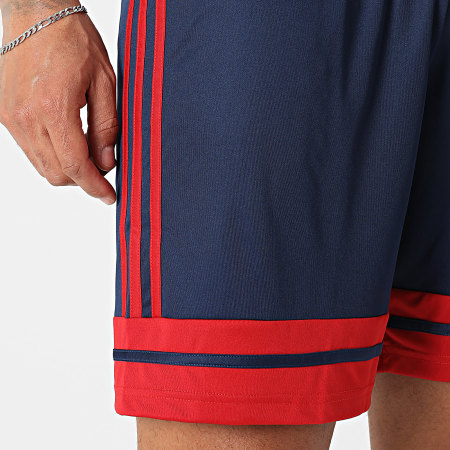 Adidas Sportswear - Short Jogging Squa 25 JH3408 Bleu Marine Bordeaux