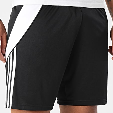 Adidas Sportswear - Short Jogging A Bandes Tiro 24 IR9376 Noir Blanc