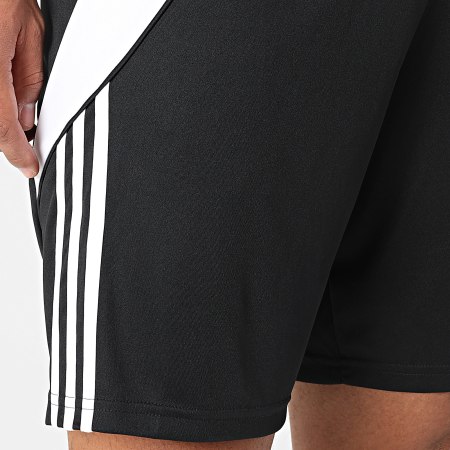 Adidas Sportswear - Short Jogging A Bandes Tiro 24 IR9376 Noir Blanc