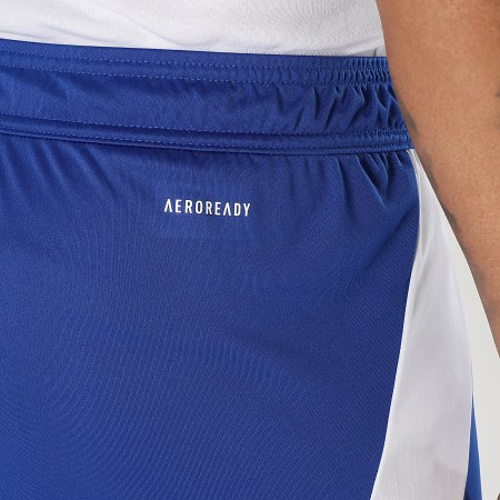 Adidas Sportswear - Short Jogging A Bandes Tiro 24 IR9378 Bleu Roi Blanc