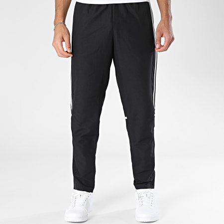 Adidas Sportswear - Pantalon Jogging A Bandes Sq25 JD9273 Noir Blanc