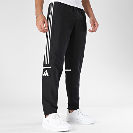 Adidas Sportswear - Pantalon Jogging A Bandes Sq25 JD9273 Noir Blanc