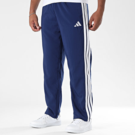 Adidas Sportswear - Pantalon Jogging A Bandes Stanford 3 Stripes JE6400 Bleu Marine Blanc