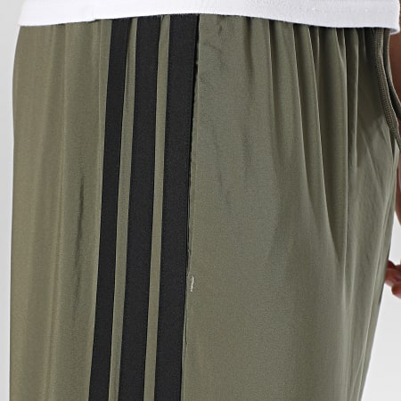 Adidas Sportswear - Pantalon Jogging A Bandes Stanford 3 Stripes JE6401 Vert Kaki Noir
