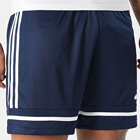 Adidas Sportswear - Short Jogging A Bandes Squa 25 JN5468 Bleu Marine Blanc