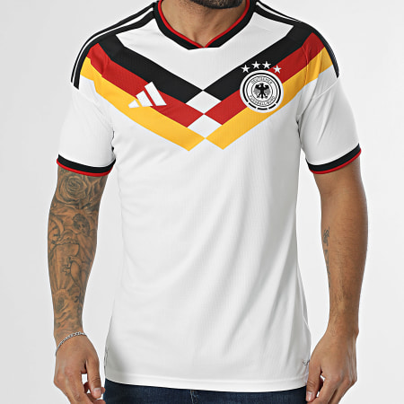 Adidas Sportswear - Maillot De Foot Officiel Allemagne Domicile 2026 KD8363 Blanc Noir Rouge Jaune