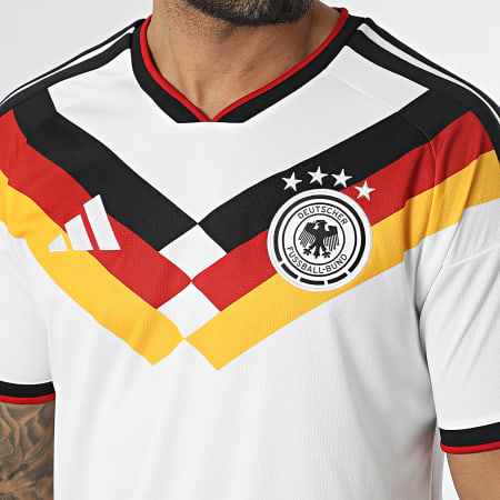 Adidas Sportswear - Maillot De Foot Officiel Allemagne Domicile 2026 KD8363 Blanc Noir Rouge Jaune