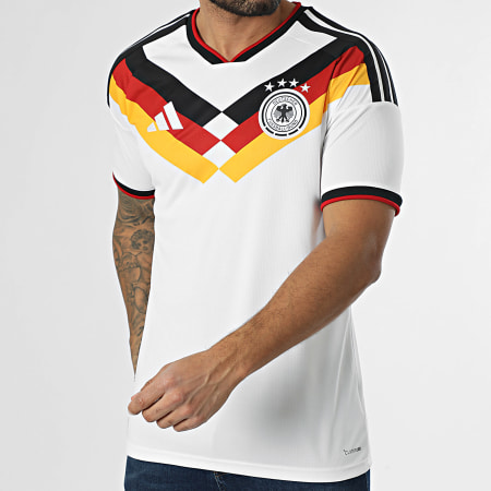 Adidas Sportswear - Maillot De Foot Officiel Allemagne Domicile 2026 KD8363 Blanc Noir Rouge Jaune