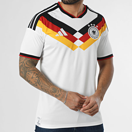 Adidas Sportswear - Maillot De Foot Officiel Allemagne Domicile 2026 KD8363 Blanc Noir Rouge Jaune