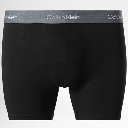 Calvin Klein - Pack de 3 Boxers 4394 Negro Blanco Rosa Gris Antracita