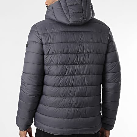 Geographical Norway - Hooded Donsjas Amichoko Hood Donkergrijs