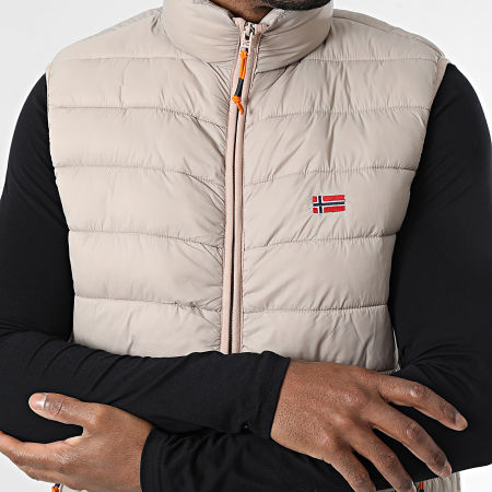 Geographical Norway - Plumífero Sin Mangas Vamigolor Basic Beige