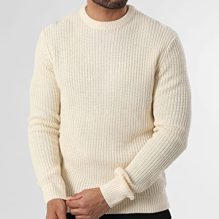Paname Brothers - Jersey Canalé 1011 Beige Claro