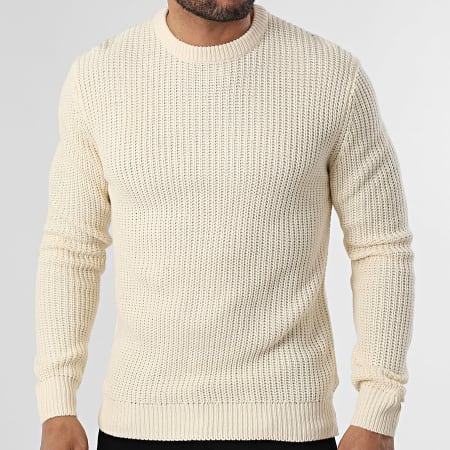 Paname Brothers - Jersey Canalé 1011 Beige Claro
