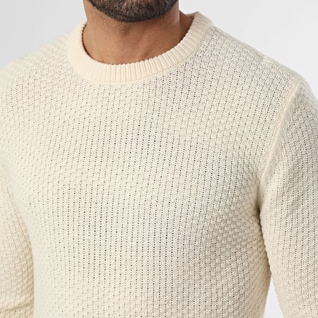 Paname Brothers - Textured Sweater 1018 Light Beige