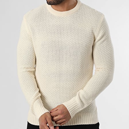 Paname Brothers - Textured Sweater 1018 Light Beige