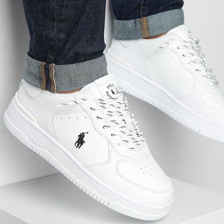 Polo Ralph Lauren - Sneaker Masters Court Wit Zwart x SUPERLACED