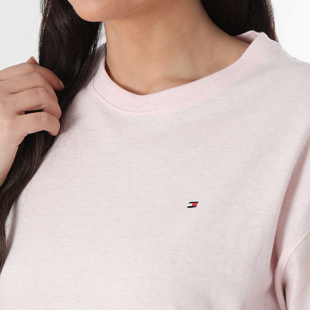 Tommy Hilfiger - Robe Tee Shirt Femme 5767 Rose Clair