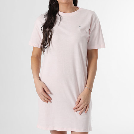 Tommy Hilfiger - Robe Tee Shirt Femme 5767 Rose Clair