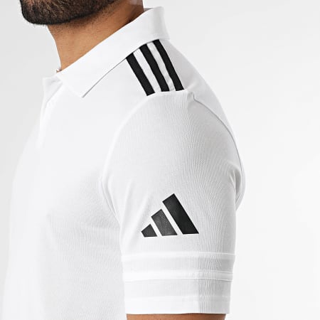 Adidas Sportswear - Polo Manches Courtes SQ25 JY3419 Blanc