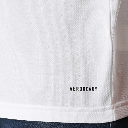 Adidas Sportswear - Polo Manches Courtes SQ25 JY3419 Blanc