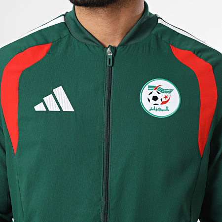 Adidas Sportswear - Veste Zippée A Bandes Fédération Algérienne de Football JZ0214 Vert