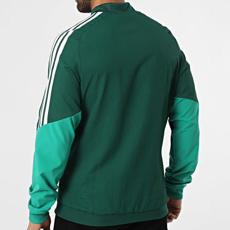 Adidas Sportswear - Veste Zippée A Bandes Fédération Algérienne de Football JZ0214 Vert