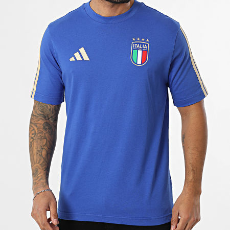 Adidas Sportswear - Tee Shirt 3 Stripes Italie JZ2064 Bleu Roi