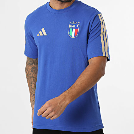 Adidas Sportswear - Tee Shirt 3 Stripes Italie JZ2064 Bleu Roi