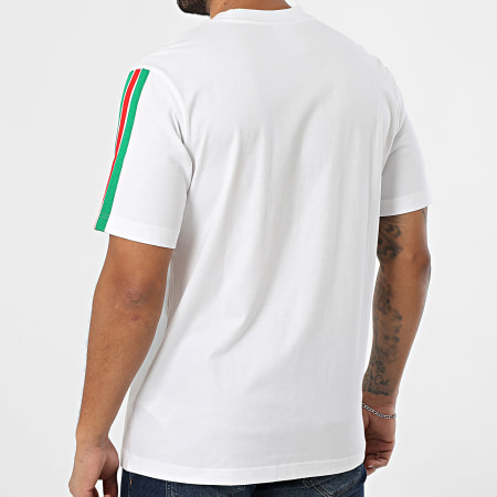 Adidas Sportswear - Tee Shirt A Bandes Foot Italie FIGC KE1217 Blanc