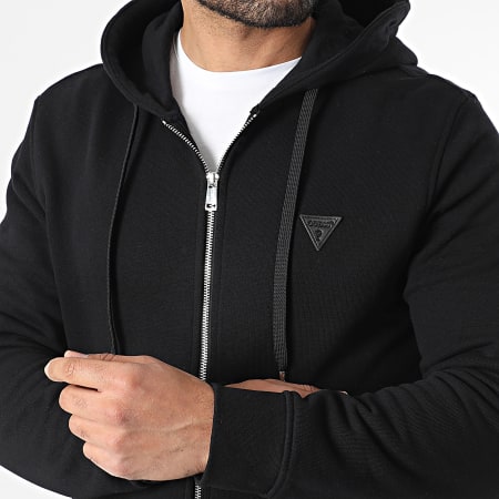 Guess - Sweat Capuche Zippée M6RQ48-KCN01 Noir