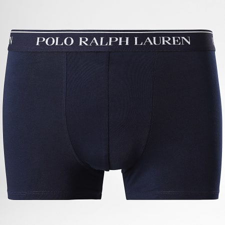 Polo Ralph Lauren - Lot De 3 Boxers Bleu Clair Bleu Marine Rouge Clair