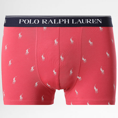 Polo Ralph Lauren - Lot De 3 Boxers Bleu Clair Bleu Marine Rouge Clair