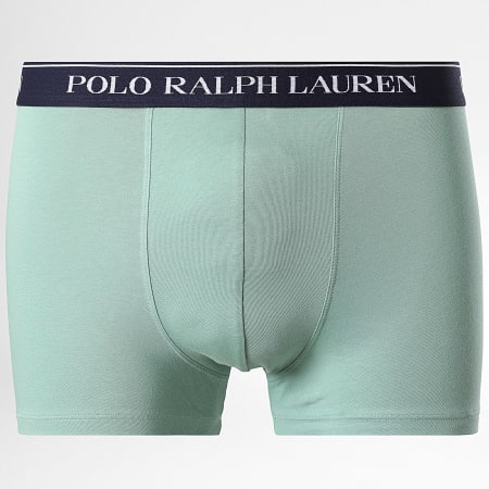 Polo Ralph Lauren - Lot De 3 Boxers Bleu Marine Vert Violet Clair