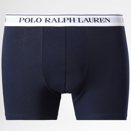Polo Ralph Lauren - Lot De 3 Boxers Bleu Marine Bleu Clair Jaune
