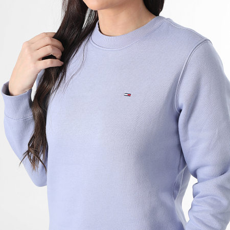 Tommy Jeans - Sweat Crewneck Femme Flag Crew 9959 Bleu Clair