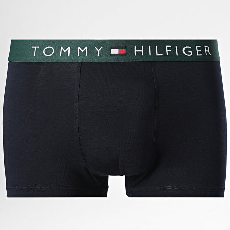 Tommy Hilfiger - Lot De 3 Boxers Trunk 3181 Bleu Marine Vert Foncé Bordeaux