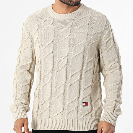 Tommy Jeans - Pull Chunky Cable Knit 2355 Beige