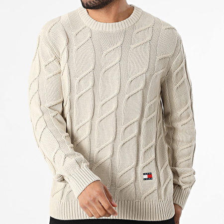 Tommy Jeans - Pull Chunky Cable Knit 2355 Beige